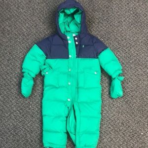 Ralph Lauren Unisex Toddler Down Snowsuit 18 month